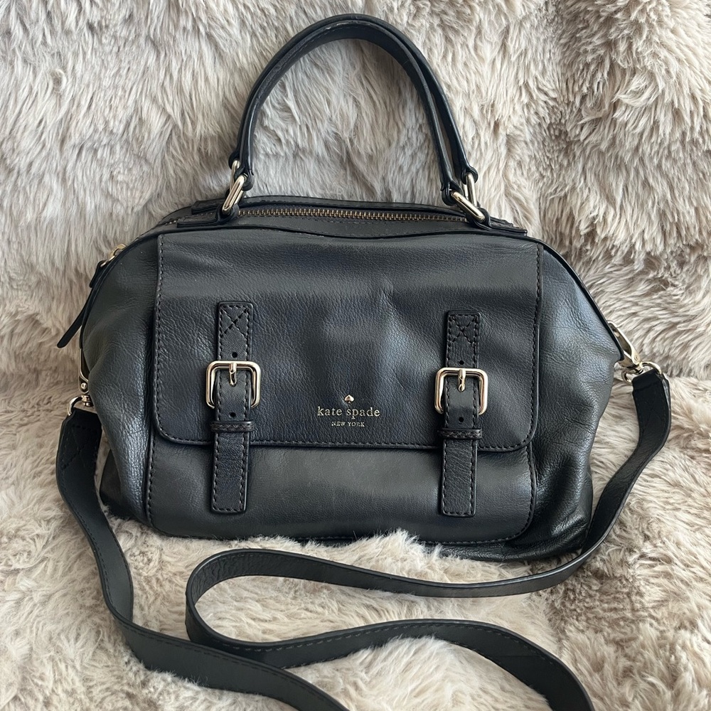 Kate Spade Gray Leather Satchel